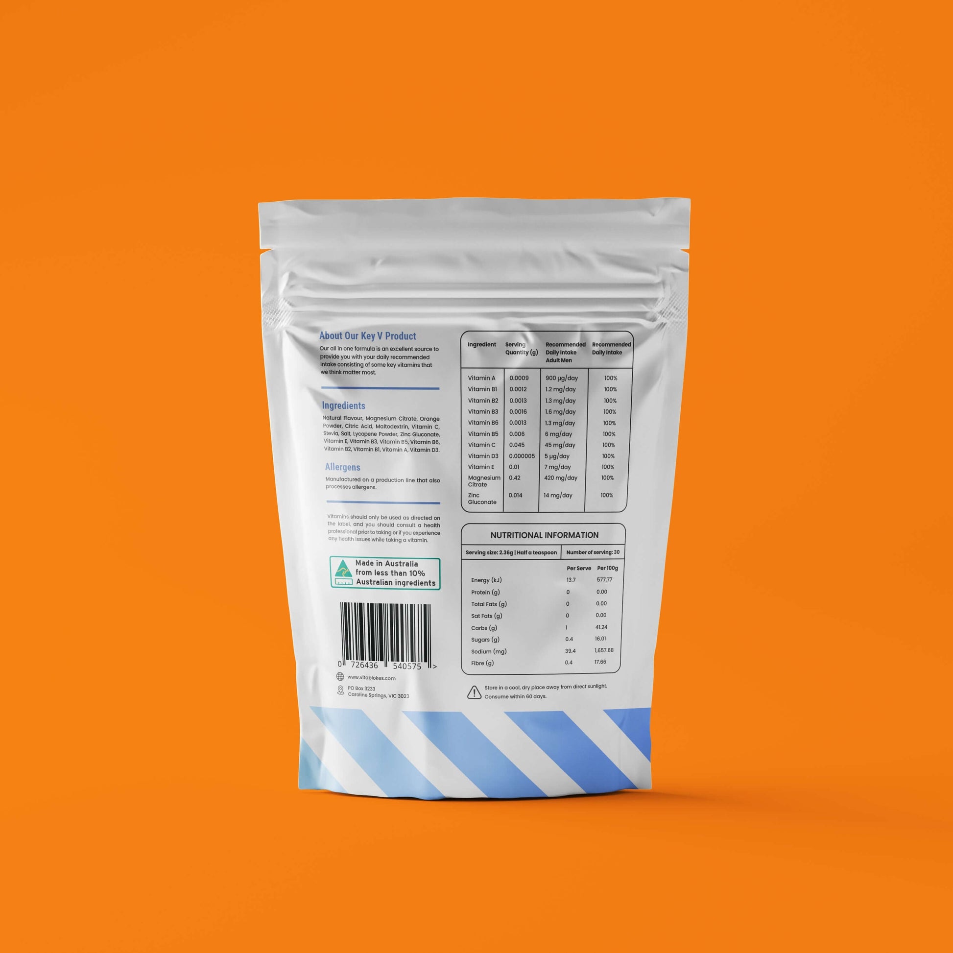 VITABLOKES ALL-IN-ONE VITAMIN POWDER - 3 Pack